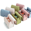 New Mini Portable Velvet Snap Travel Stud Earrings Ring Jewelry Packaging Bag Box with Button And Sponge Insert