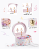 Factory Wholesale High Quality Luxury Music Ballerina Girl Wooden Jewelry Gift Storage Box with Mirror For Wedding 