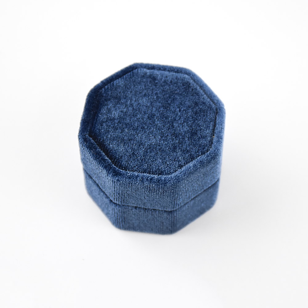 Octagon Velvet Ring Box