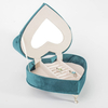 Heart Shaped Sofa Earring Ring Jewellery Organiser Valentine's Day Gift Portable Velvet Luxury Bracelet Necklace Sofa Jewelry Box