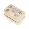 Bead Embroidery Distressed Jewelry Box Organizer Vintage Tassel Hand Flower Sequin Ring Bracelet Necklace Velvet Earring Boxes