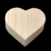 Natural Heart Shaped Wooden Box Jewelry Box Wood Jewellery Ring Box