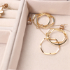 Portable Jewelry Organizer Small Travel Jewelry Box for Women Display Storage Case for Earring Ring Necklace