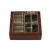 Wood Jewelry Box Small Simple Portable Jewelry Storage Box Travel Earring Necklace Jewelry Box With Mirror