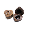 Jewelry Wooden Ring box Organizer Display Storage Jewelers Lover Heart Box Walnut packaging box