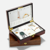 Luxury Wood Jewelry Gift Box Large Packaging Case Organizer Velvet Wooden Necklace Earring Ring Watch Jewellery Storage Box