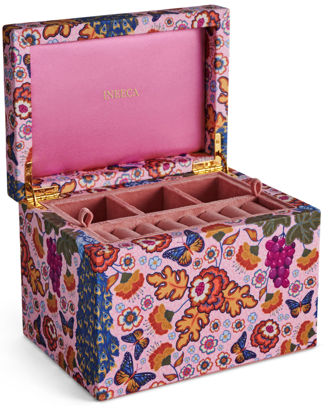 Kaleidoscope Velvet Jewelry Bracelet Necklace Gift Box Packaging Luxury Custom Paper Keepsake Earring Ring Jewelry Boxes Storage