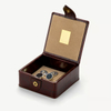 Premium Watch Jewelry Packaging Box Cases Cufflinks Collection Box Brown Leather Watch And Bracelet Jewelry Gift Box for Men
