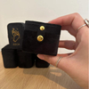 Unique Mini Ring Travel Box Black Full Box Rings Velvet Jewelry Packaging Portable Jewelry Storage Box Ring Earring Holder