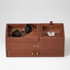 Leather Stackable Dressing Table Tray Ring Watch Necklace Box Packaging Jewelry Belt Storage Sunglasses Case Luxury Packaging