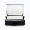 Luxury Vintage 3 Layer Portable Leather Jewelry Display Case Zipper Organizer Travel Jewelry Organizer Box