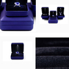 New Arrival Plastic LED Light Black Big Necklace Ring Bracelet Jewelry Set Gift Packaging Box for Wedding Birthday Valentine' Day