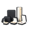 Factory Wholesale Design High-end Small PU Leather Ring Pendant Necklace Bracelet Jewelry Packaging Box Set