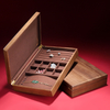 New Chinese Style Solid Wood Stud Earrings Necklace Bracelet Ring Jewelry Storage Display Box Wholesale