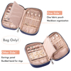 Manufacture Luxury Portable Organizer Box Velvet Earrings Necklaces Bracelets Rings Storage Jewelry Bag 
