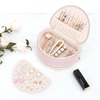 Portable Multifunction PU Leather Shell Shapes Travel Jewelry Organizer Box Ring Earring Necklace Bracelet Jewelry Storage Box 