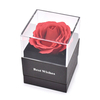 Two Layers Acrylic Lid Preseved Rose Jewelry Box