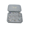 Factory wholesale rectangular velvet jewelry ring display storage box