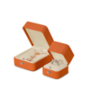 New High-grade PU Leather Pendant Necklace Jewelry Storage Box Wedding Ring Packaging Gift Box Wholesale
