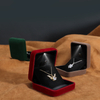 High Grade Flannelette LED Light Necklace Bracelet Pendant Ring Jewelry Packaging Box Wholesale