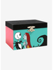 Nightmare Before Christmas Musical Jewelry Box Halloween Paper Velvet Lining Necklace Gift Box Jewelry Organizer Box with Mirror