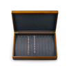 Custom High-end wood case with microfiber jewellery storage box for ring earrings bangle jewelry Display case