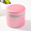 Gift Box Packaging Jewelry Travel Jewelry Box Storage Custom Round Leather Jewelry Box