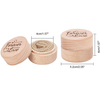 Custom Round Rustic Wedding Engagement Ring Boxes Rings Holder craft jewelry wooden box