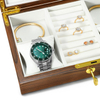 Luxury Wood Jewelry Gift Box Large Packaging Case Organizer Velvet Wooden Necklace Earring Ring Watch Jewellery Storage Box