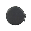 Portable Small Black Cylinder Pu Watch Box Custom Travel Single Watch Boxes with Zipper And Sewing