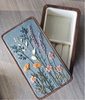 Personalized Jewelry Packaging Wooden Box Ring Necklace Storage Box with Logo Handmade Fabric Embroidered Jewelry Boxes