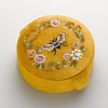 Velvet Jewelry Box Packaging Luxury Flower Bee Embroidered Jewelry Necklace Ring Bracelet Boxes Gift Box for Jewelry Accessories