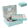 Luxury Leather Travel Jewelry Box Organizer for Bangle Ring Earrings Necklace Storage With Large Volume Jewellery Cases 