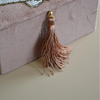 Luxury Velvet Seashell Pearl Jewelry Decorative Box Jewelry Packaging Box with Tassel Beaded Embroidered Jewelry Storage Box