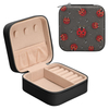 Personality Small Pu Leather Jewelry Storage Box Creative Cow Printing Mini Travel Women Girls Jewelry Organizer Case 