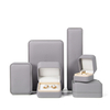 Factory Wholesale Design High-end Small PU Leather Ring Pendant Necklace Bracelet Jewelry Packaging Box Set