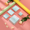 Manufacturers Sell Fresh Hot Silver Paper Tiffany Blue Jewelry Ring Earrings Bracelet Necklace Set Packaging Box