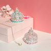 Exquisite Hollow European Princess Crown Wedding Ring Jewelry Box Small Gift Proposal Marriage Ring Necklace Box