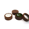Black Walnut Solid Wood Round Window Earrings Pair Ring Jewelry Storage Arrangement Box Valentine's Day Gift