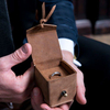 Cowboy Wedding Themes Leather Engagement Ring Box Closure Rope Strap Boxes for Velvet Earrings Necklace Jewelry Box Organizer