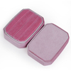 Factory wholesale rectangular velvet jewelry ring display storage box