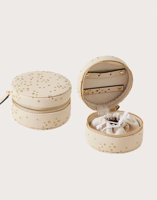 Personalized Zipper Packaging Jewelry Boxes Leather with Bag for Necklace Ring Printed Boxes Packaging Star Jewelry Boxes