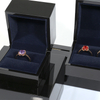 Custom Logo Jewelry LED Light Wedding Box For Ring Necklace Bracelet Pendant Diamond velvet Box