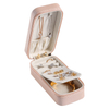 Design Leather Jewelry Case With Mini Custom Logo Portable Travel Lipstick cosmetics Jewelry Box