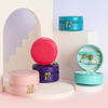 Small Zipper Jewelry Case Organizer Lady Velvet Earrings Storage Box Portable Travel Round Jewelry Cases