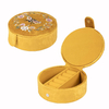 Velvet Jewelry Box Packaging Luxury Flower Bee Embroidered Jewelry Necklace Ring Bracelet Boxes Gift Box for Jewelry Accessories