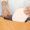 Travel Jewelry Case Small Portable Seashell-shaped Jewelry Box PU Leather Mini Jewelry Organizer with Mirror 