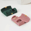 Custom Logo Velvet Travel Minimal Jewelry Organizer Case Packaging Box EECA