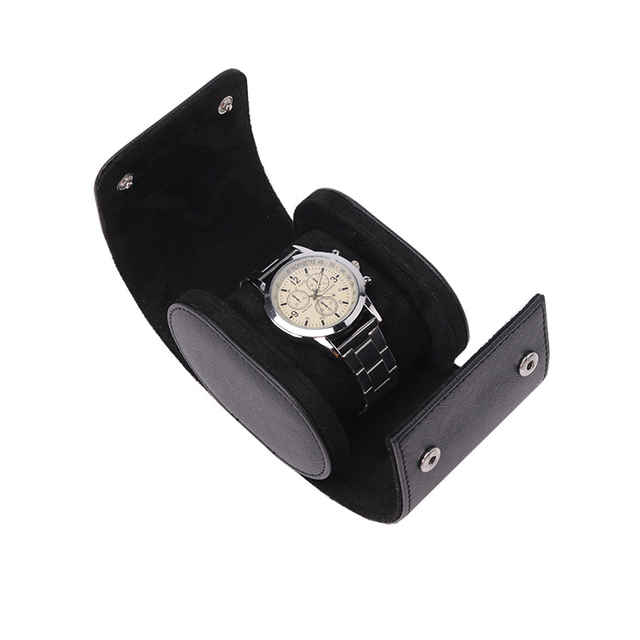 Factory Price 1 Slot Jewelry Gift Box PU Leather Travel Watch Box Vintage Wristwatch Travel Case 