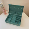 PU EWholesale Factory PU Leather Jewelry Box Set with Ring Earrings Necklace Bracelet Jewelry Package Box 
